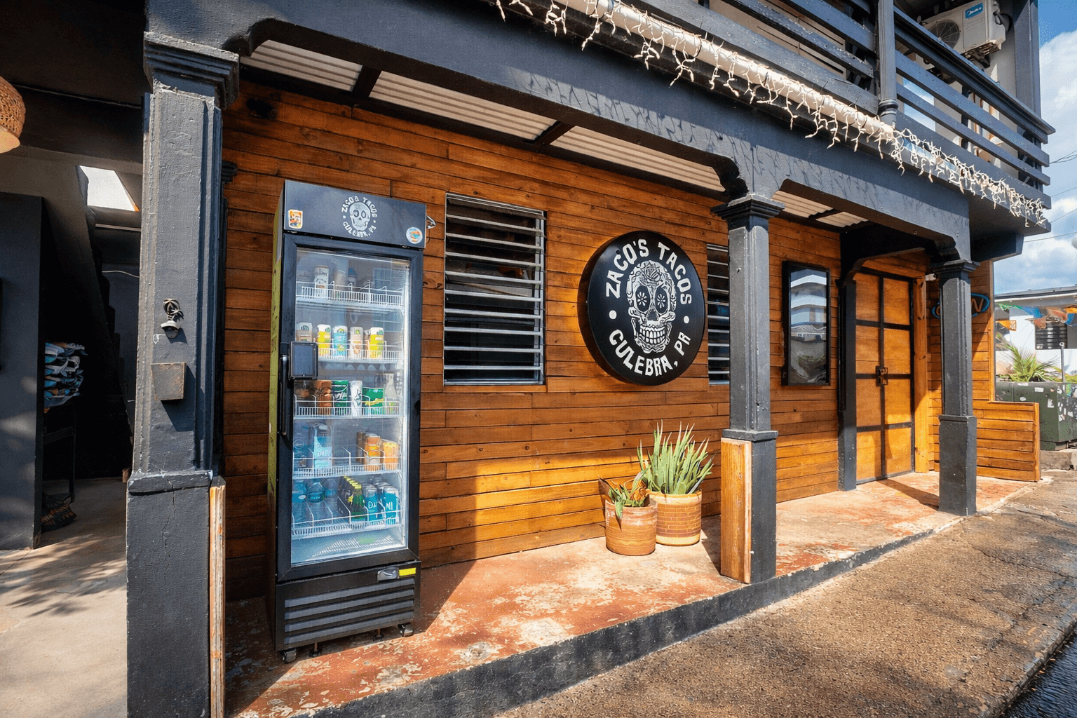 Zaco's Tacos storefront in Culebra, Puerto Rico — where 86 was born